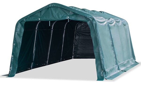 Mobilní přístřešek pro zvířata PVC 550 g/m² 3,3x6,4m tm. zelený 3055649