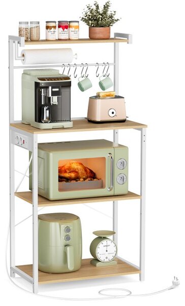 Kuchyňský regál s elektrickou zásuvkou 40 x 60 x 140 cm