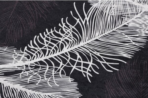 Antracitové koupelnové předložky v sadě 2 ks 60x100 cm Alisan – Foutastic