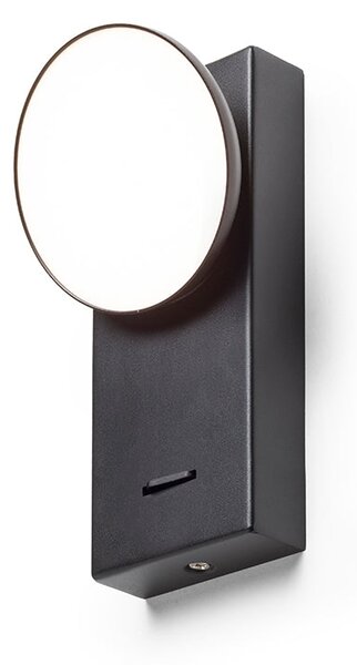 Nástěnné LED svítidlo ELISEO, černé, 5 W, teplá bílá 3000 K
