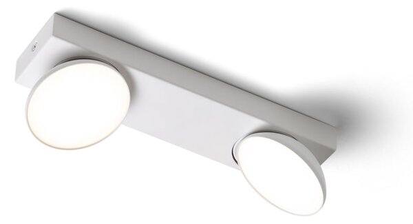 Přisazené nástěnné LED svítidlo ELISEO II, bílé, 2× 5 W, teplá bílá 3000 K