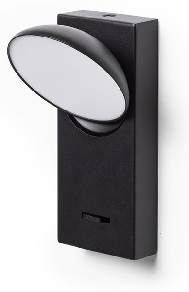 Nástěnné LED svítidlo ELISEO, černé, 5 W, teplá bílá 3000 K