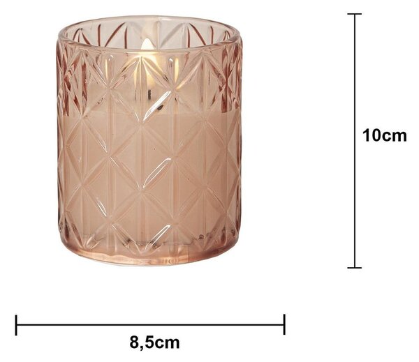 LED svíčka na baterky (výška 10 cm) Flamme Romb – Star Trading