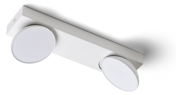 Přisazené nástěnné LED svítidlo ELISEO II, bílé, 2× 5 W, teplá bílá 3000 K