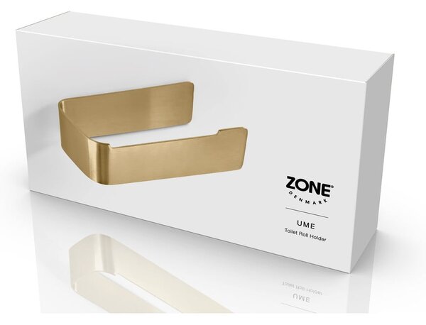 Nástěnný držák na toaletní papír z nerezové oceli v mosazné barvě Ume Brass – Zone