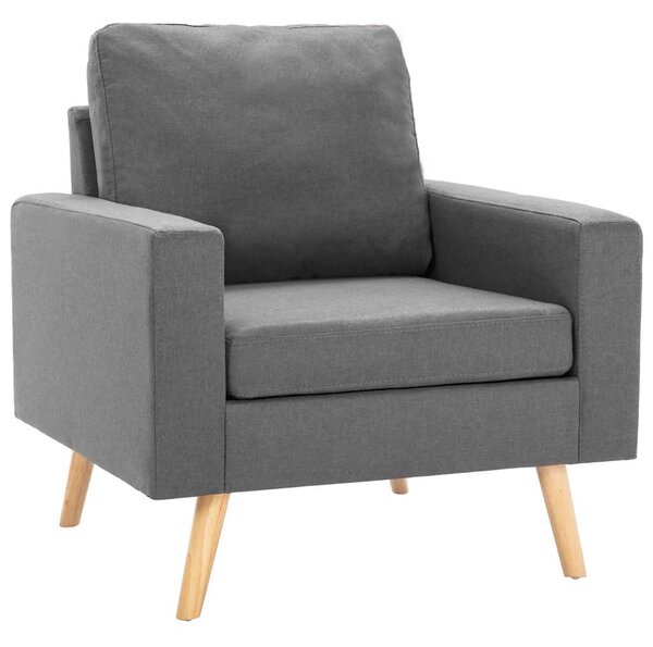2dílná sedací souprava textil světle šedá 3056614