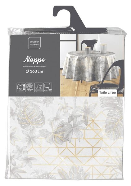 Omyvatelný ubrus ø 160 cm Coconut – douceur d'intérieur