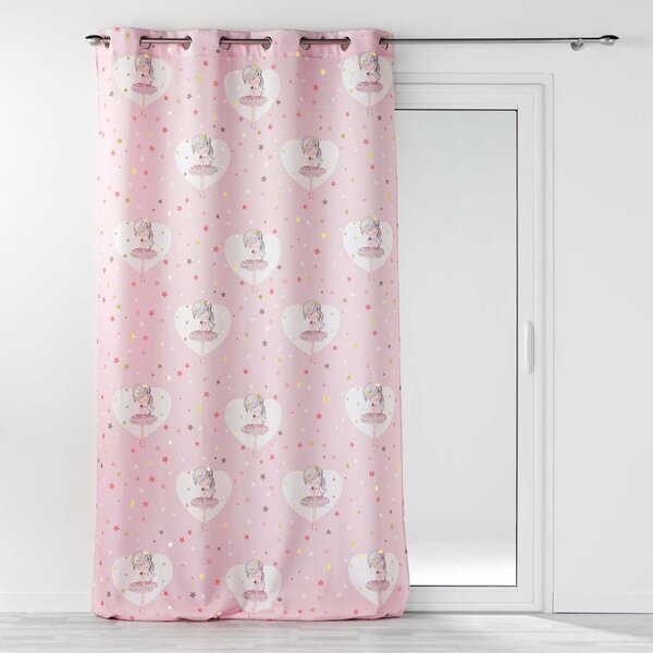 Růžový dětský závěs 140x260 cm Petite Etoile – douceur d'intérieur