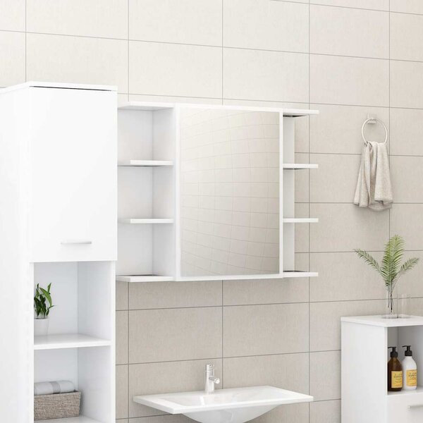 3dílná koupelnová sestava bílá kompozitní dřevo 3056952