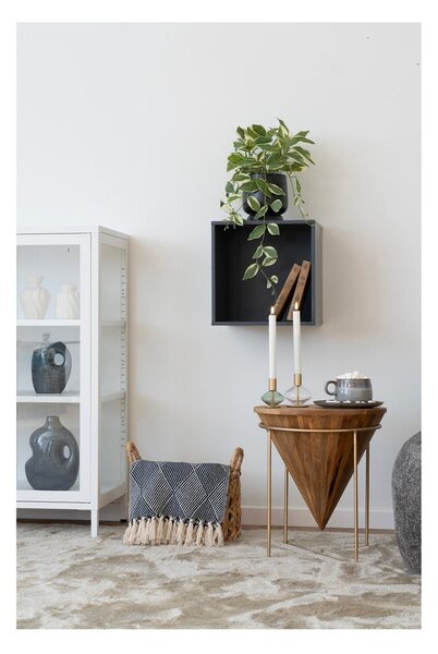 Modrá deka z recyklované bavlny 130x180 cm Izmir – House Nordic