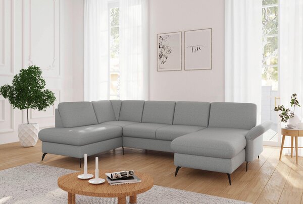 SEDACÍ SOUPRAVA, textil, světle šedá Sit & More - Sedací soupravy, Online Only