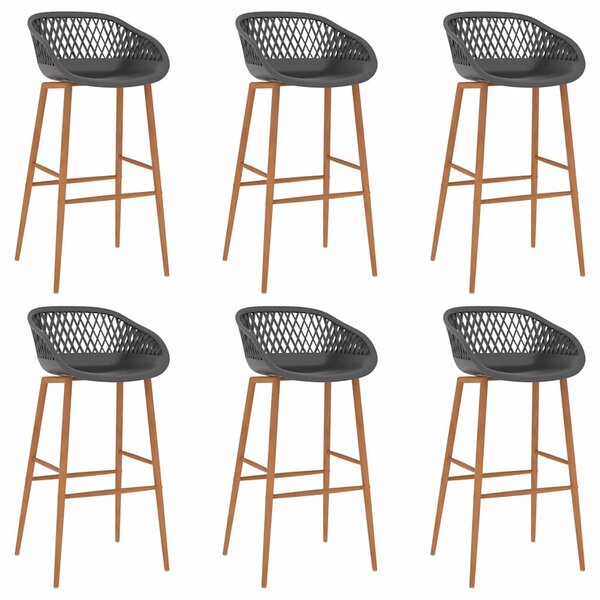 7dílný barový set černo-šedý 3057394