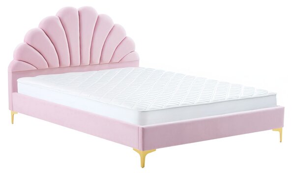 Manželská postel 140 cm Isador (růžová)