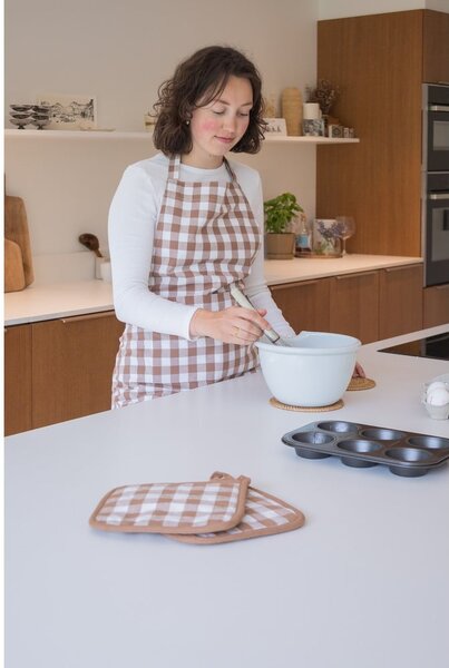 Bavlněná zástěra Gingham – Tiseco Home Studio