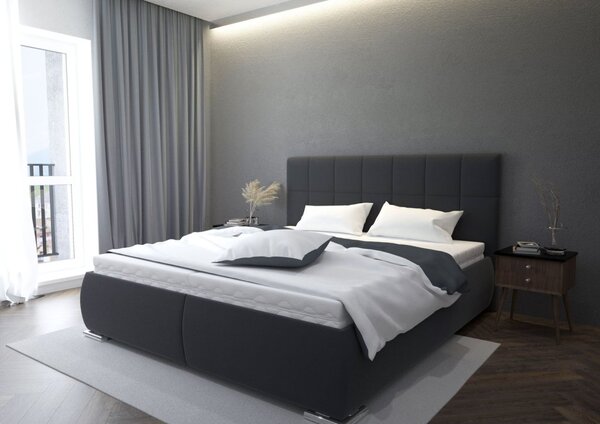 Blanář Sanza čalouněná postel vč. roštů a matrací 180 x 200 cm, šedá