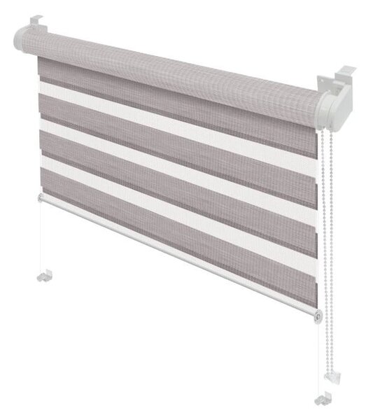 Taupe roleta den a noc 42,5x150 cm Zebra Silvalin – Gardinia