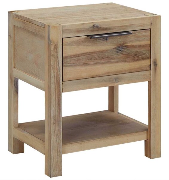 Noční stolky se zásuvkami 2 ks 40 x 30 x 48 cm masivní akácie 3057529