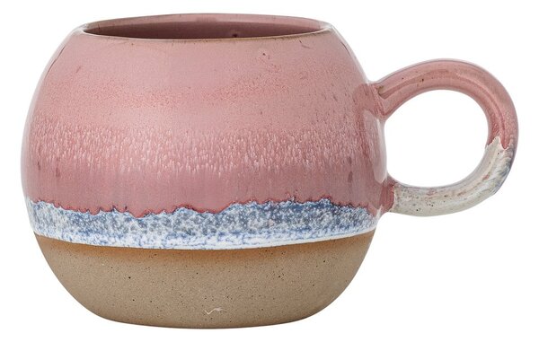 Růžový hrnek z kameniny 410 ml Paula – Bloomingville