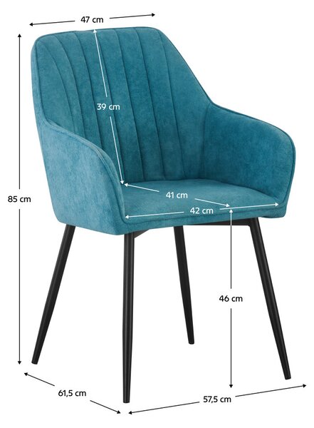 Designové křeslo Vajo (zelená)