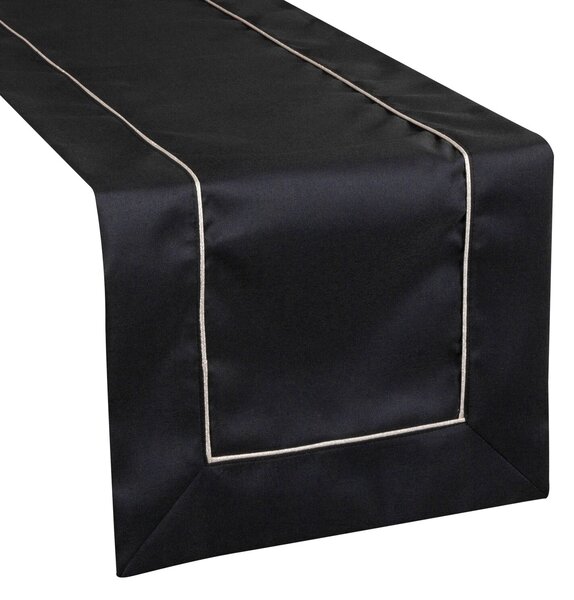 UBRUS MADELE 40X140 CM ČERNÝ