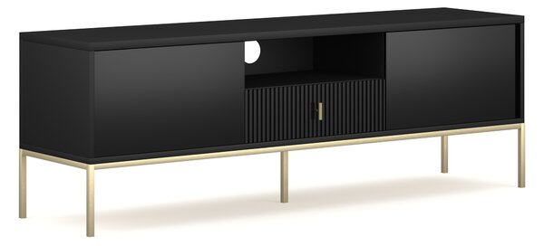 TV stolek/skříňka – WIP – Magara 2D1S (černá + zlatá)