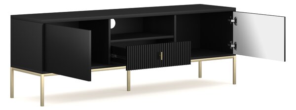 TV stolek/skříňka – WIP – Magara 2D1S (černá + zlatá)