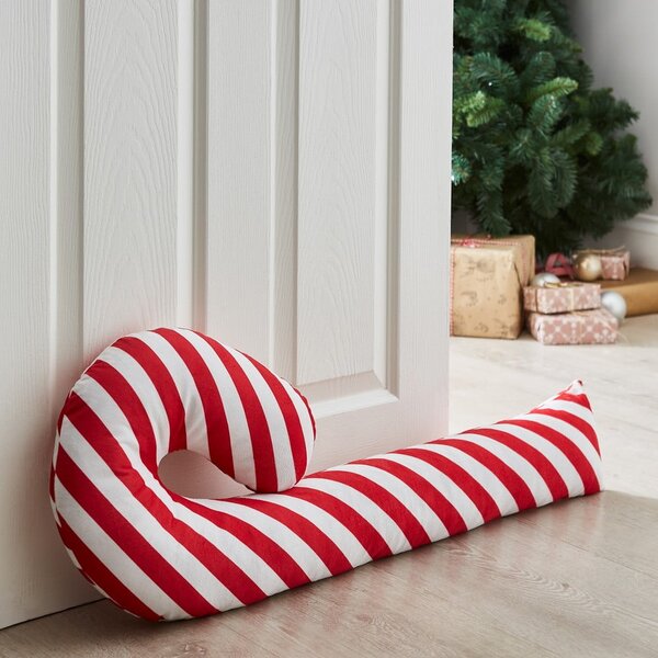 Červená/bílá ochrana proti průvanu 20x90 cm Candy Cane – Catherine Lansfield