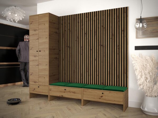 Predsieň Esmoltis VI, Barva: dub artisan / dub artisan + černá, Barva látek:: Manila 02 5903211278129