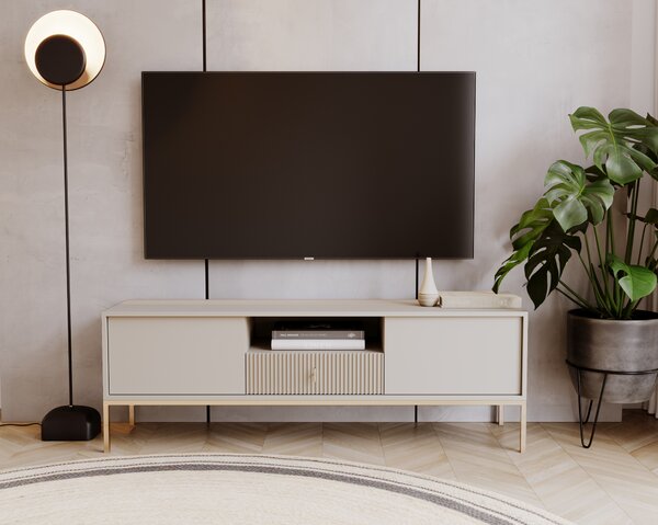 TV stolek/skříňka Magara 2D1S (kašmír + zlatá)