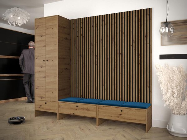 Predsieň Esmoltis VI, Barva: dub artisan / dub artisan + černá, Barva látek:: Manila 02 5903211278129
