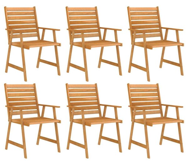 7dílný zahradní jídelní set masivní akáciové dřevo 3057845