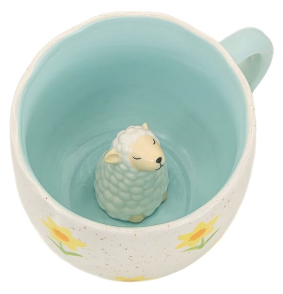 Modrý/krémový porcelánový hrnek 350 ml Surprise Sheep – Sass & Belle