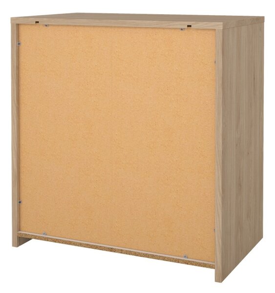 Bílá/v přírodní barvě komoda v dekoru dubu 80x84x48 cm Next – Tvilum