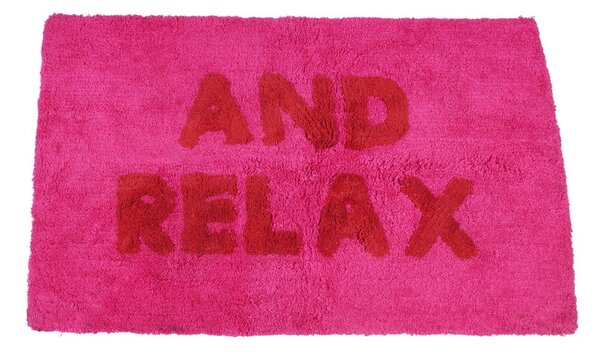 Růžová koupelnová předložka 50x80 cm And Relax – Rex London