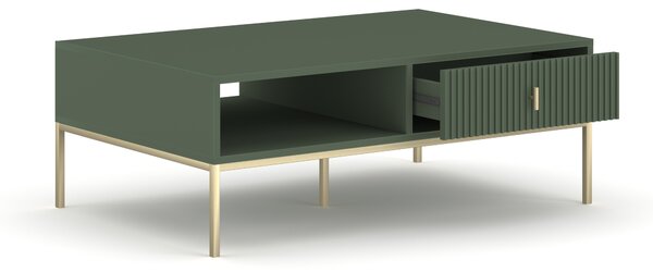 Konferenční stolek Magara 29 (kouřově zelená + zlatá)