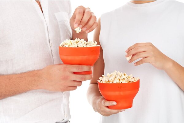 Nádoba na přípravu popcornu v mikrovlnce v sadě 2 ks – Lékué