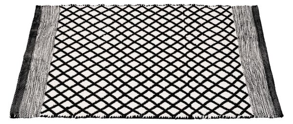 Černobílá koupelnová předložka z recyklovaného plastu 50x80 cm Tara – Wenko