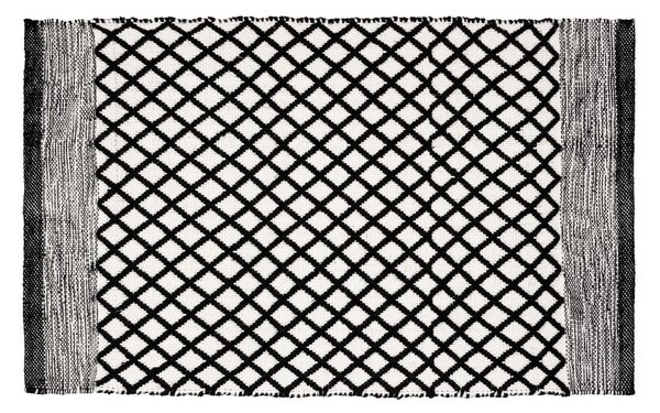 Černobílá koupelnová předložka z recyklovaného plastu 50x80 cm Tara – Wenko