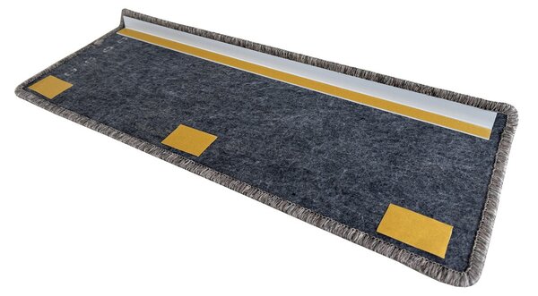 Vopi Nášlapy na schody Nature NEW hnědá obdélník, samolepící - 24x65 obdélník (rozměr včetně ohybu)