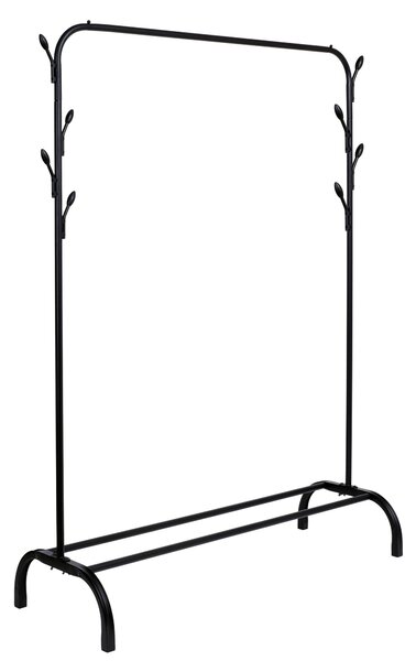 Loftový stojící věšák Feliks, výška 148 cm – černý