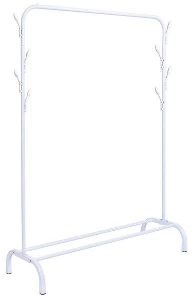 Loftový stojící věšák Feliks, výška 148 cm – bílý