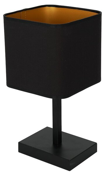 Stolní lampa Napoli, 1x černé textilní stínítko, b