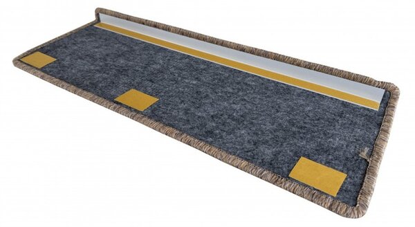 Vopi Nášlapy na schody Nature NEW přírodní obdélník, samolepící - 24x65 obdélník (rozměr včetně ohybu)