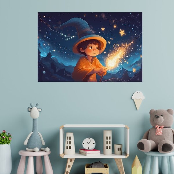 Malý kouzelník Erik - Plakát FeelHappy.cz Velikost plakátu: A4 (21 × 29,7 cm)