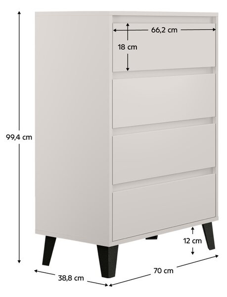 Komoda Brisas 4 (kašmír)