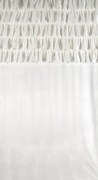 ZATEMŇOVACÍ ZÁVĚS NA KROUŽCÍCH AURA 140X250 CM BÍLÁ