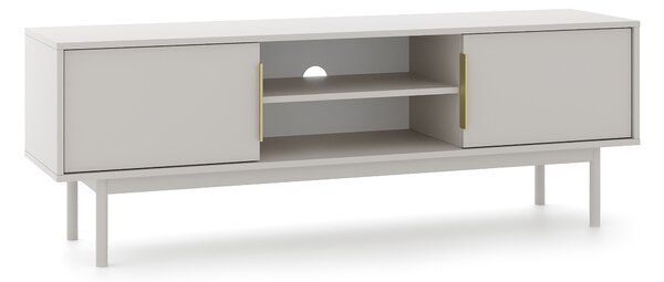 TV stolek/skříňka – WIP – Vintana TV (kašmír + zlaté úchytky)