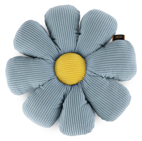 DĚTSKÝ DEKORAČNÍ POLŠTÁŘ FLOWER40 (FI) 37 CM MODRÁ