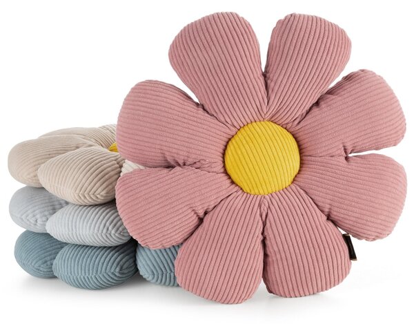 DĚTSKÝ DEKORAČNÍ POLŠTÁŘ FLOWER40 (FI) 37 CM MODRÁ