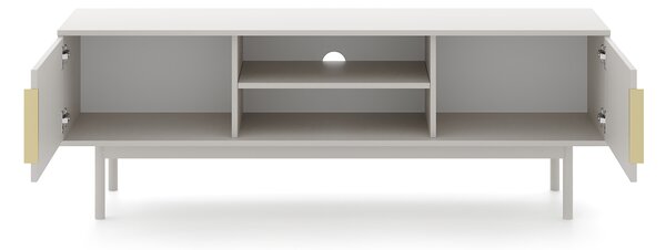 TV stolek/skříňka – WIP – Vintana TV (kašmír + zlaté úchytky)